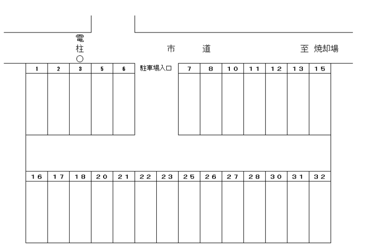 こうのす台7540151駐車場の駐車配置図