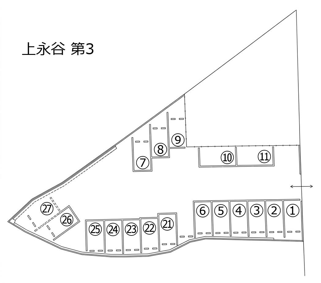 【TD】上永谷第3駐車場の駐車配置図