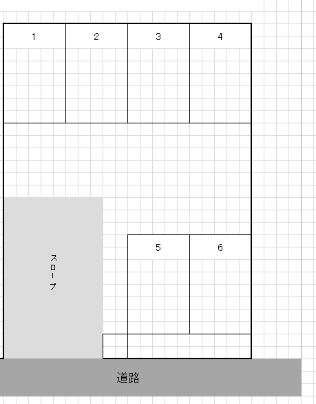 仲井町3丁目駐車場の駐車配置図