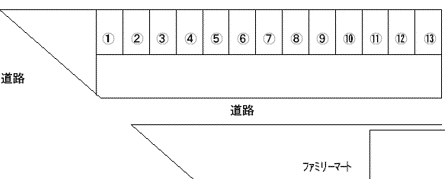 永井ガレージの駐車配置図