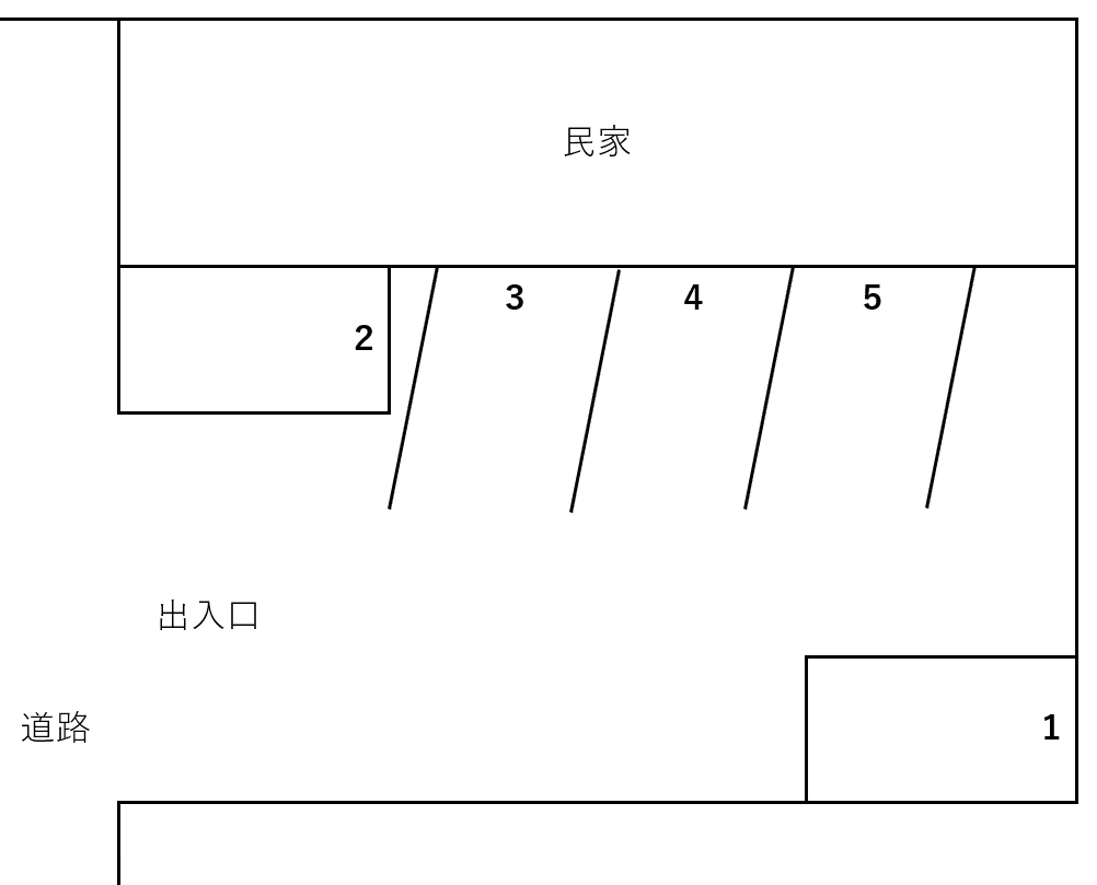 清水駐車場の駐車配置図