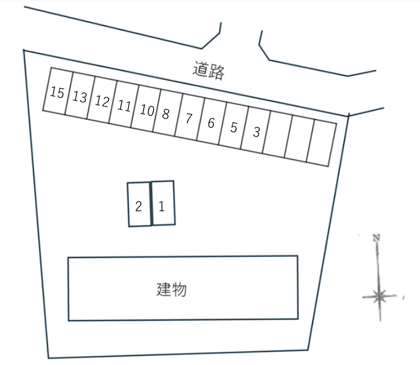 ウェルストーンの駐車配置図