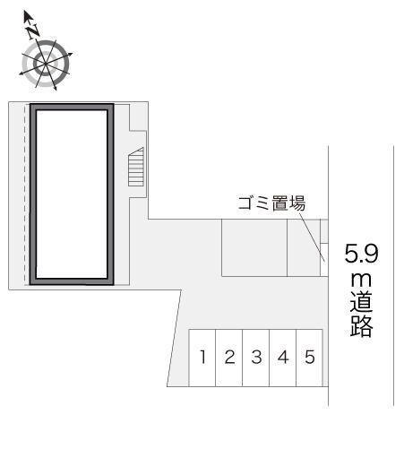 アメニティ龍禅寺(16225)の駐車配置図