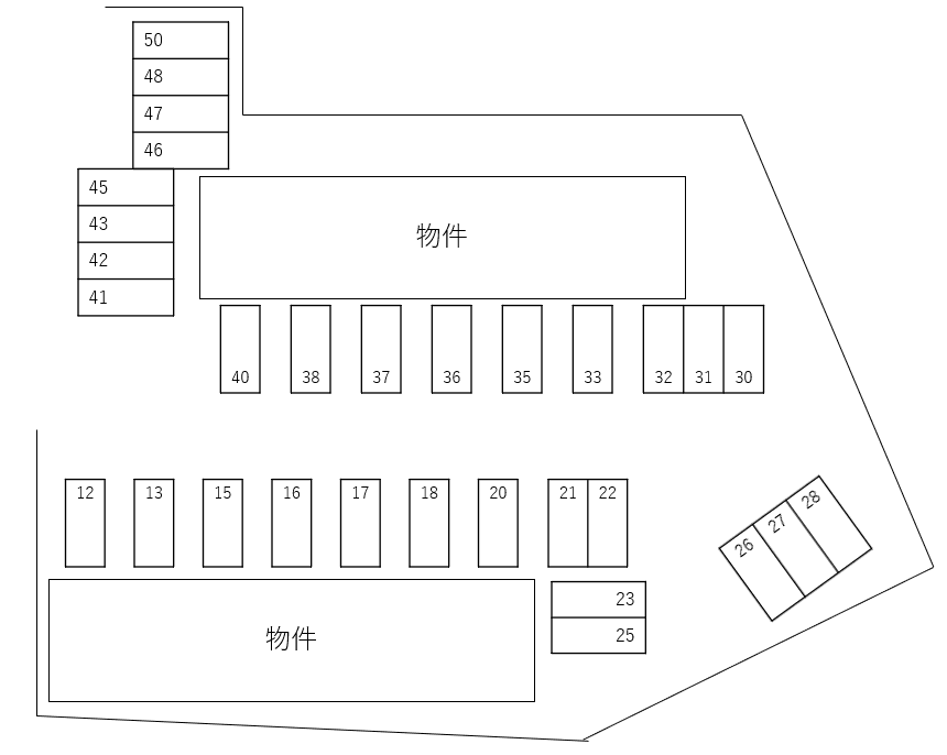 ＥＸＣＥ ＢＬＯＯＭ　Ⅱの駐車配置図