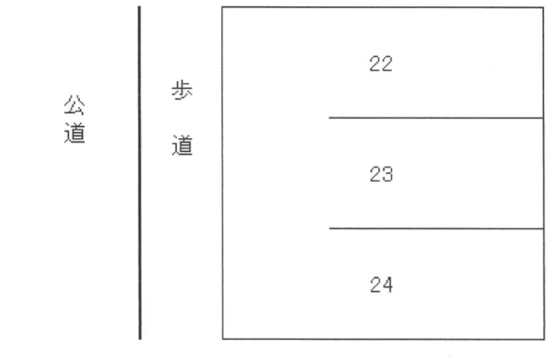 庄田町ガレージ3の駐車配置図
