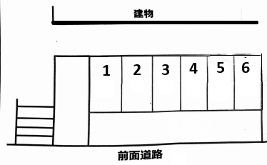 都町駐車場1の駐車配置図