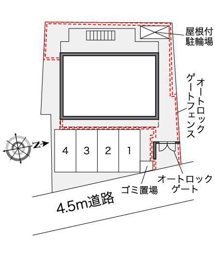 日置(37818)の駐車配置図