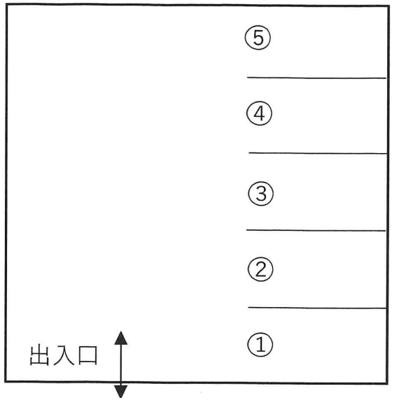 京町月極駐車場の駐車配置図