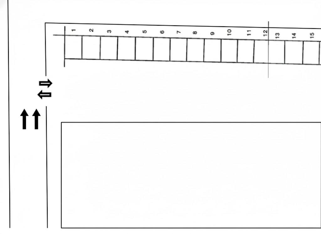 習志野市芝園2丁目駐車場の駐車配置図