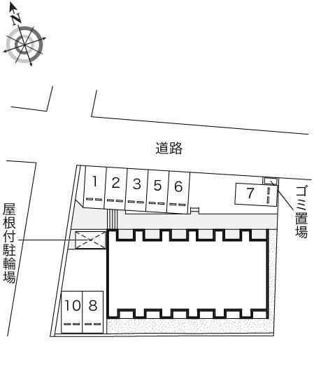 プルニエ五日市(51985)の駐車配置図