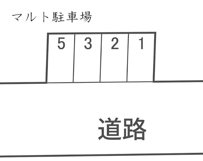 マルト駐車場の駐車配置図