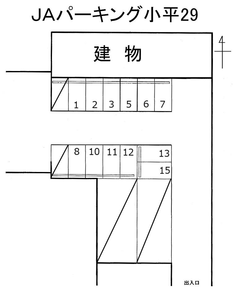 ＪＡパーキング小平29の駐車配置図