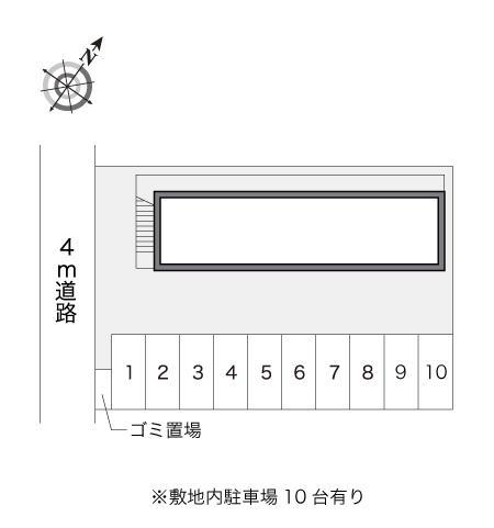 扇町５(12218)の駐車配置図