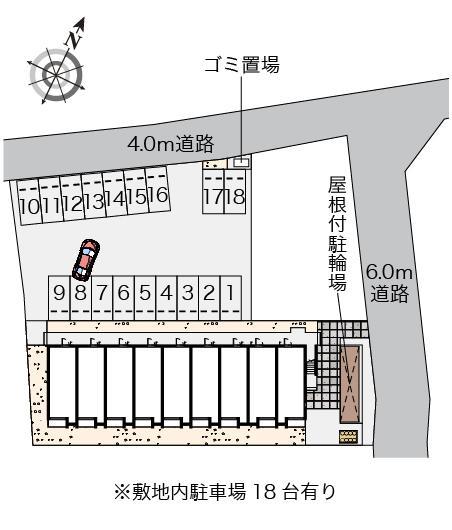 ミランダララモナ　Ｋ２(58722)の駐車配置図