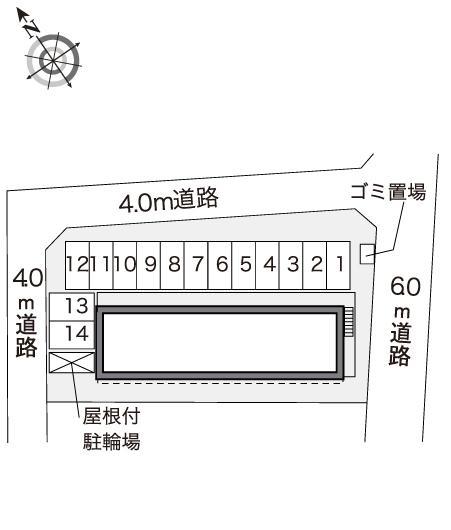 山方(40639)の駐車配置図