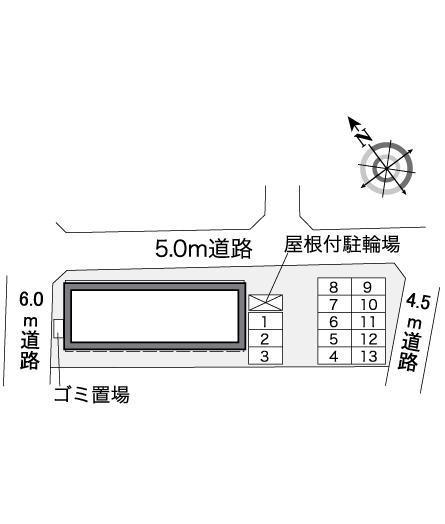 アビデ松阪(37097)の駐車配置図