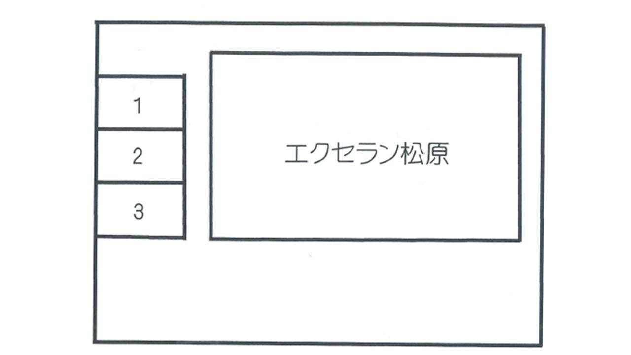 エクセラン松原駐車場の駐車配置図