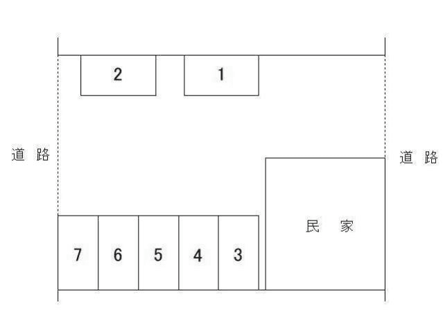 三和駐車場の駐車配置図