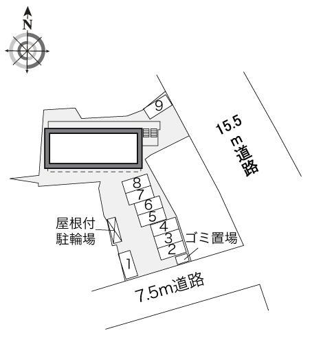 片野Ｎ(34200)の駐車配置図