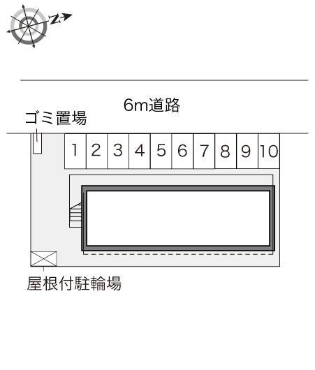 Ｒｉｚｉｅｒｅ　ＭｏｎｔｅｒⅠ(15663)の駐車配置図