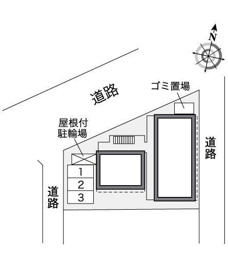 リーフガーデン(35033)の駐車配置図