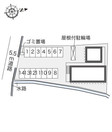 ヴィラージュ丸亀(32746)の駐車配置図