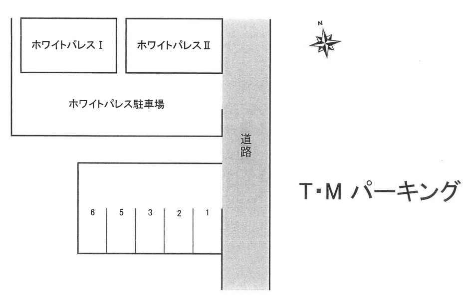 T・Mパーキングの駐車配置図