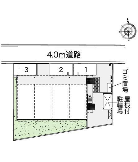 サンテラス(43038)の駐車配置図