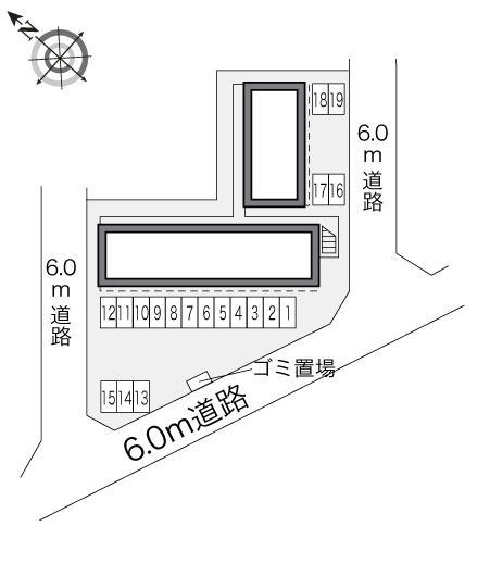 Ｋ(22870)の駐車配置図