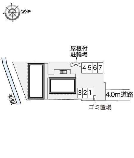 ルピナス高柳東町(40684)の駐車配置図