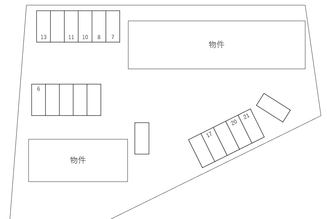 Ｐｒｅｃｅｄｅｏ　Ａ・Ｂ別駐車場の駐車配置図
