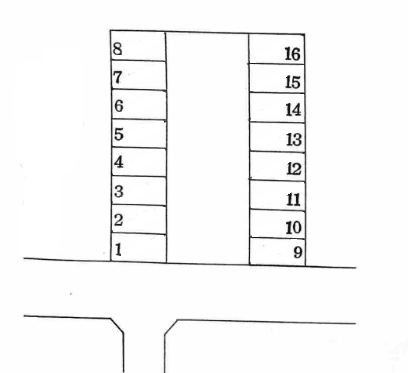 スマイルパーク72号の駐車配置図