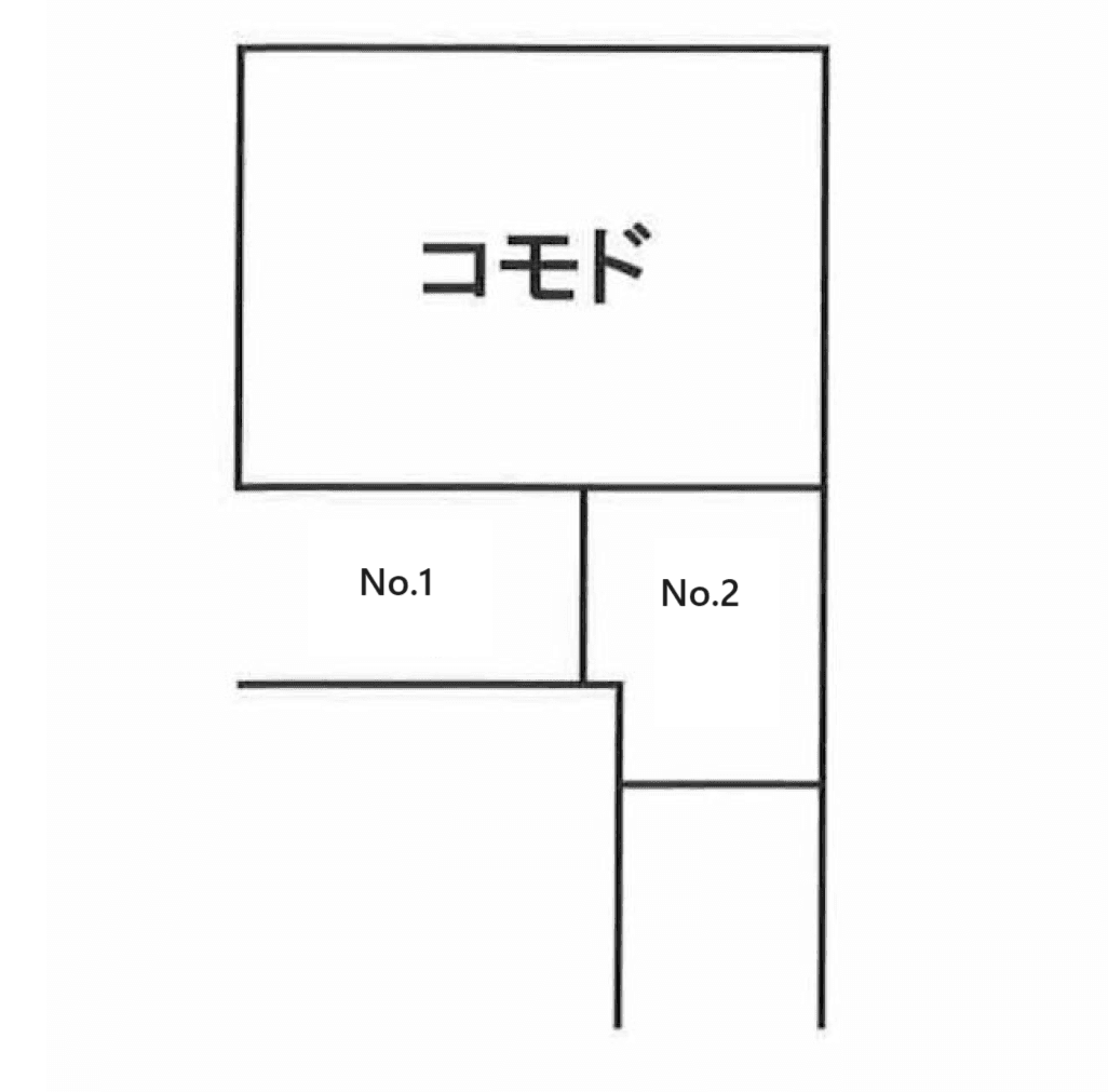 コモド駐車場の駐車配置図