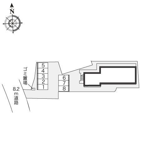 さくらＣ(18187)の駐車配置図