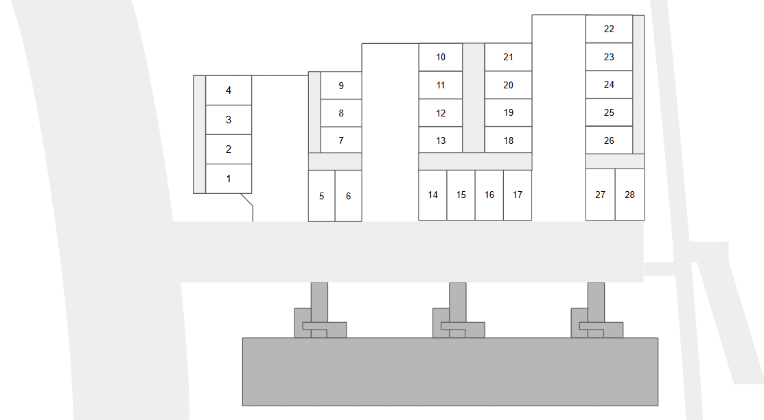 黒松_Ｂ地区の駐車配置図