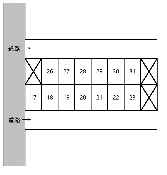 臨港1丁目第2の駐車配置図