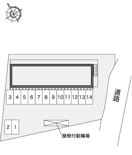 北流(40128)の駐車配置図