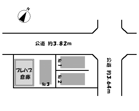 ワイズ・大浜 第1駐車場の駐車配置図