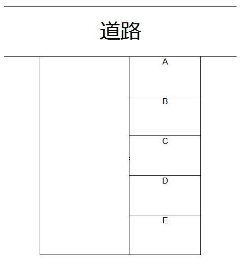 天王町　第2駐車場の駐車配置図