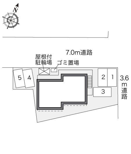 ヴィラ０７(33062)の駐車配置図