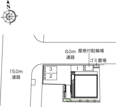 関屋(45683)の駐車配置図