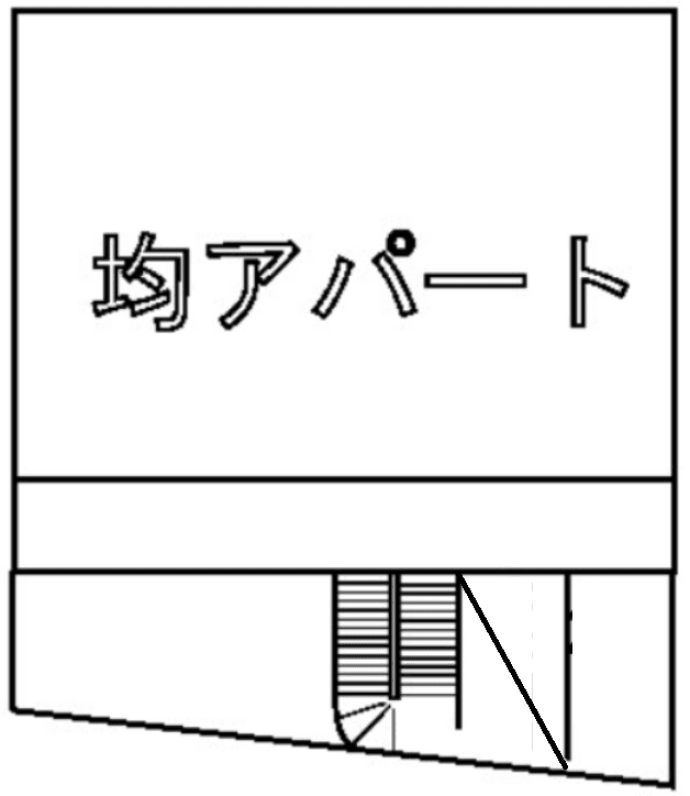 均アパートの駐車配置図