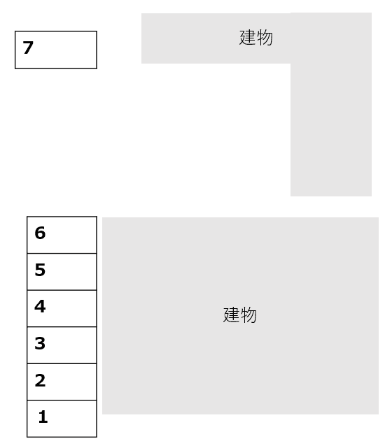 須惠岡崎駐車場の駐車配置図