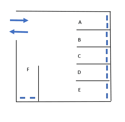 ぺんぎんパーキングの駐車配置図
