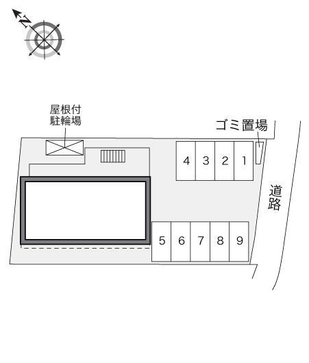 リバーウィロウ(33049)の駐車配置図