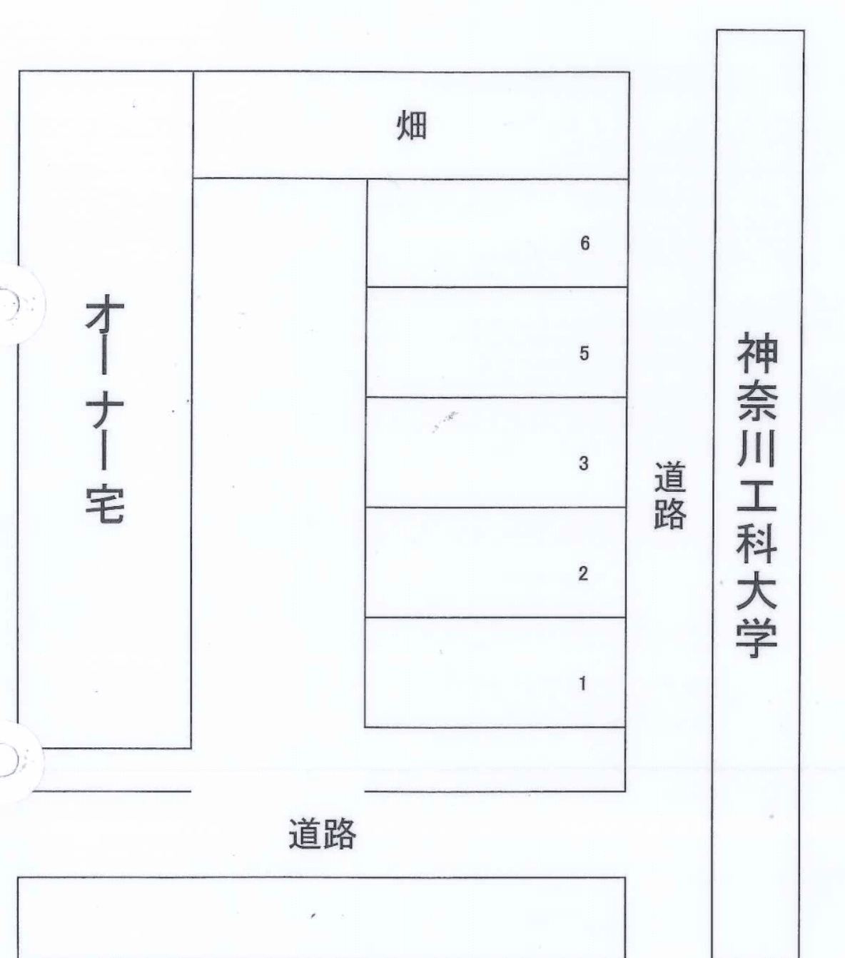 下荻野柏木駐車場の駐車配置図
