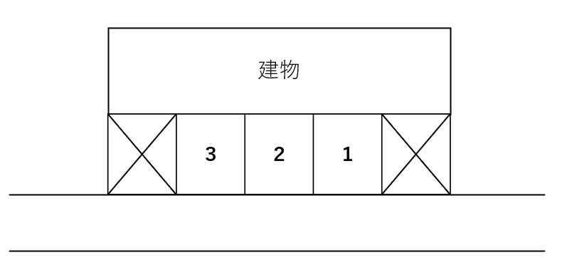 CD551 堀之内二丁目駐車場の駐車配置図