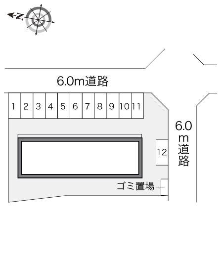 エコーハイツ大畑(23791)の駐車配置図