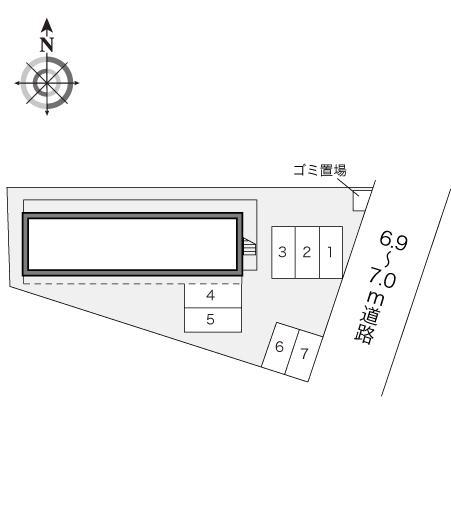 サブマリン(15872)の駐車配置図