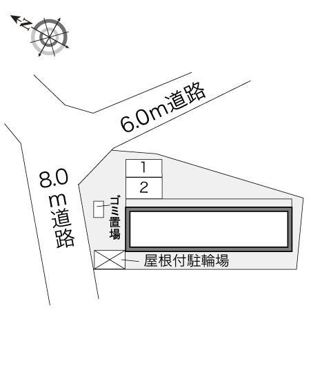 コリーヌ(23876)の駐車配置図